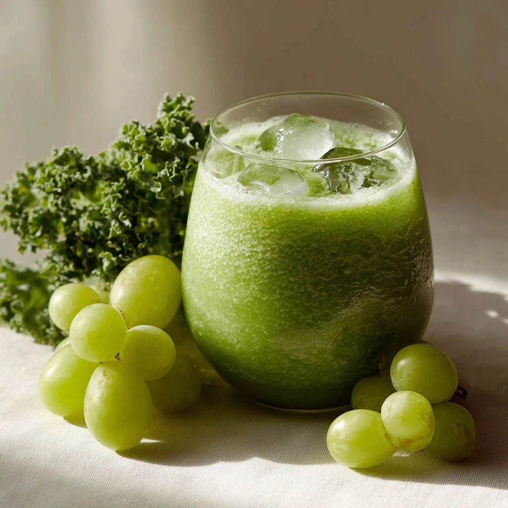 3-Ingredient Green Grape and Kale Smoothie