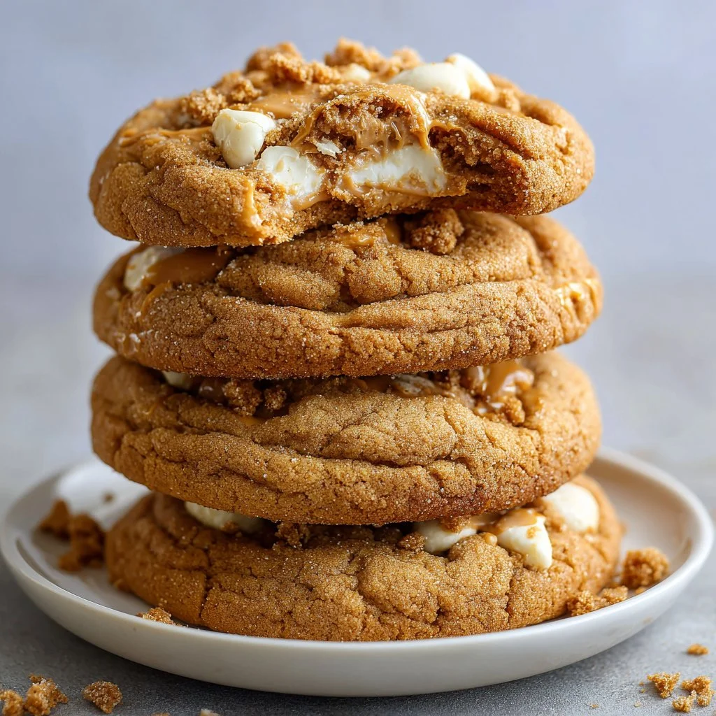 Biscoff Cookie Butter Cheesecake Cookies