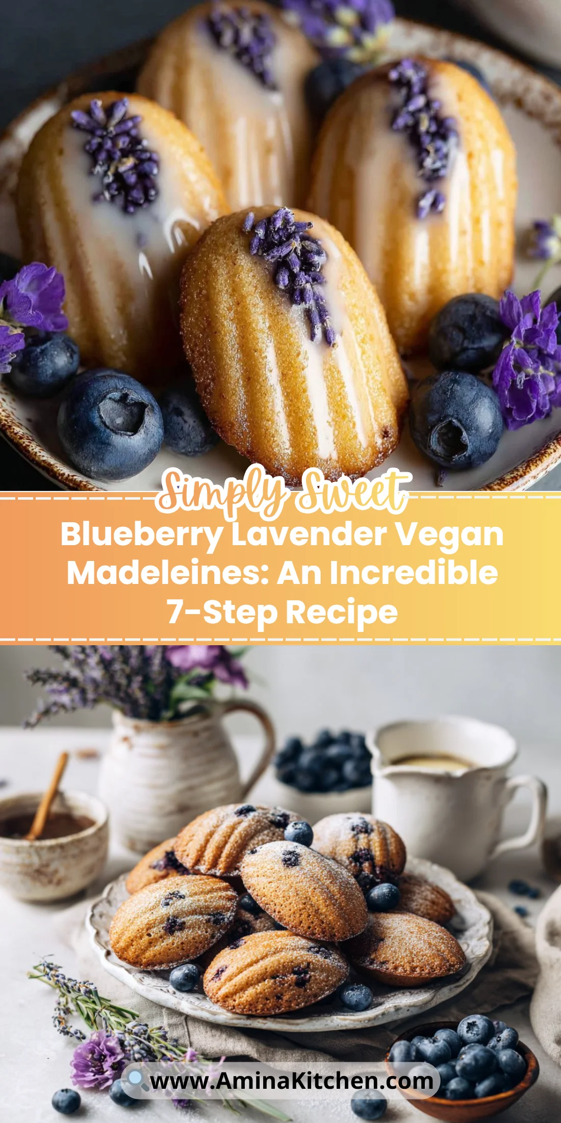 Blueberry Lavender Vegan Madeleines: An Incredible 7-Step Recipe