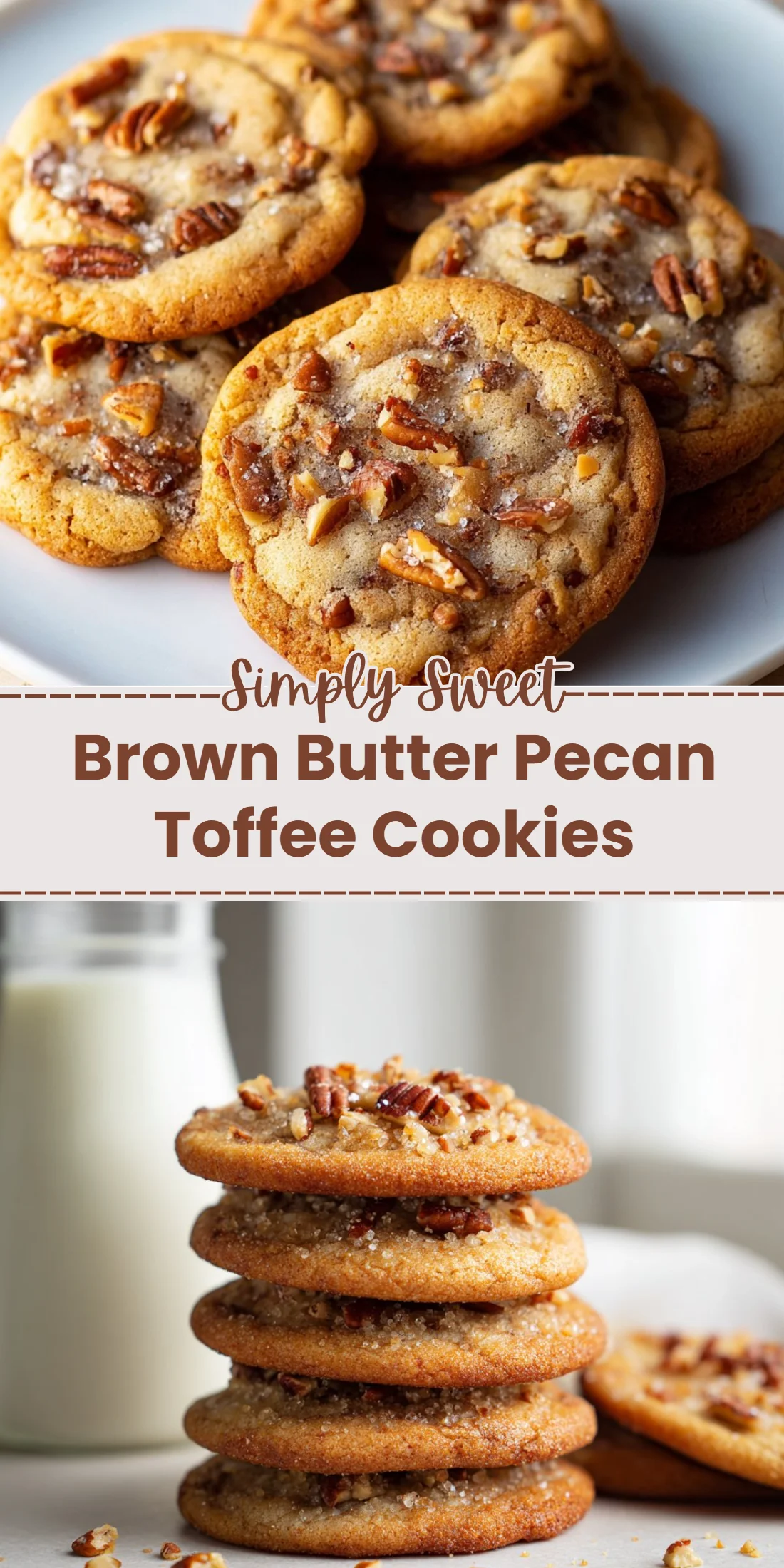 Brown Butter Pecan Toffee Cookies
