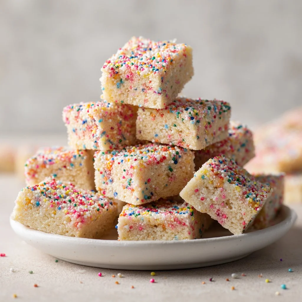 Buttery Shortbread Sprinkle Bites