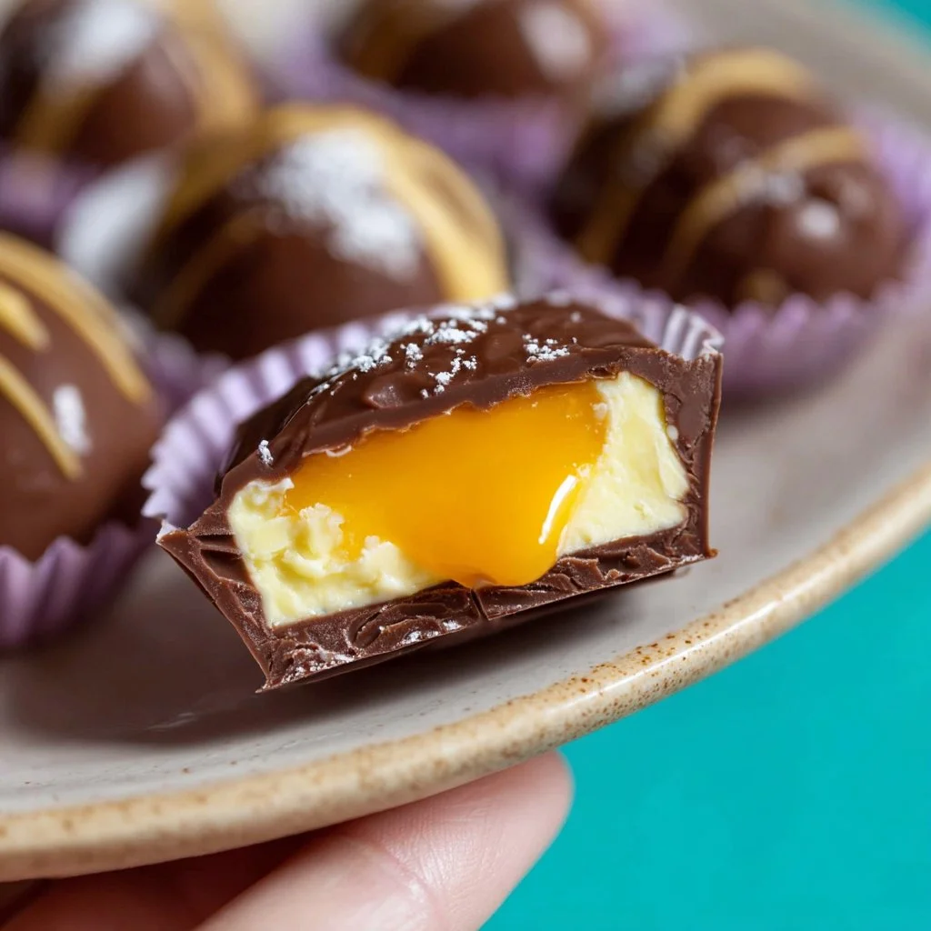 Delicious Chocolate Creme Eggs in colorful packaging