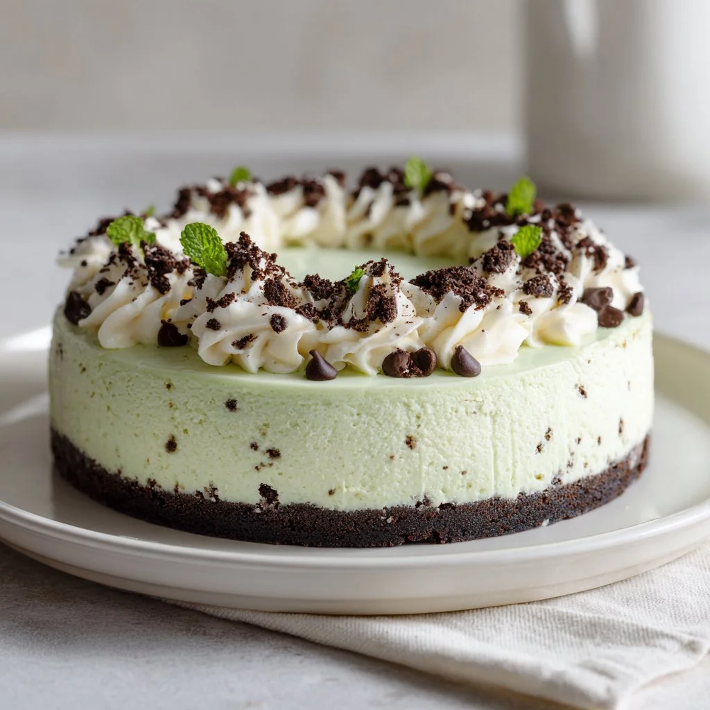 Creamy Grasshopper Cheesecake Recipe