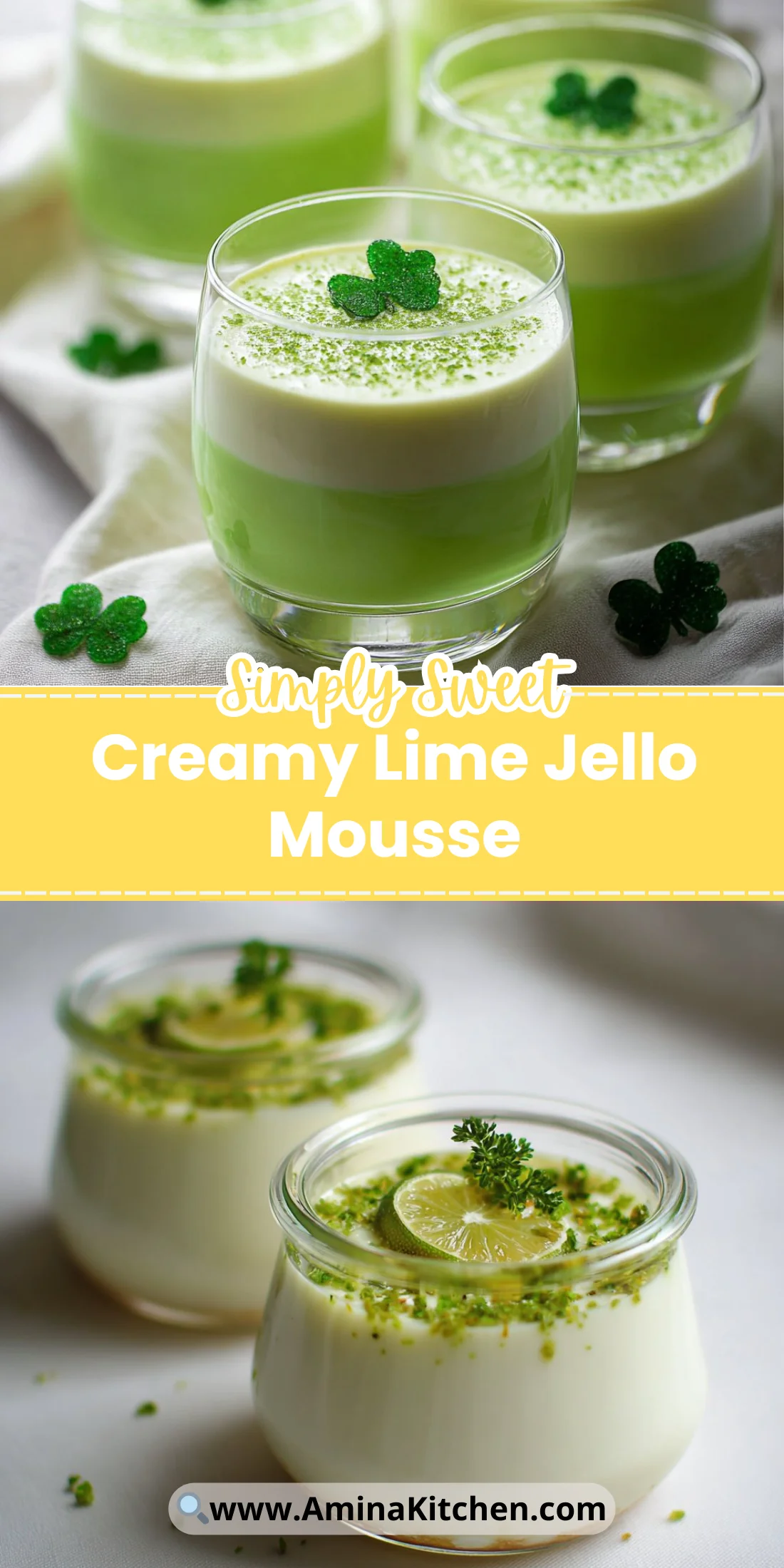 Creamy Lime Jello Mousse