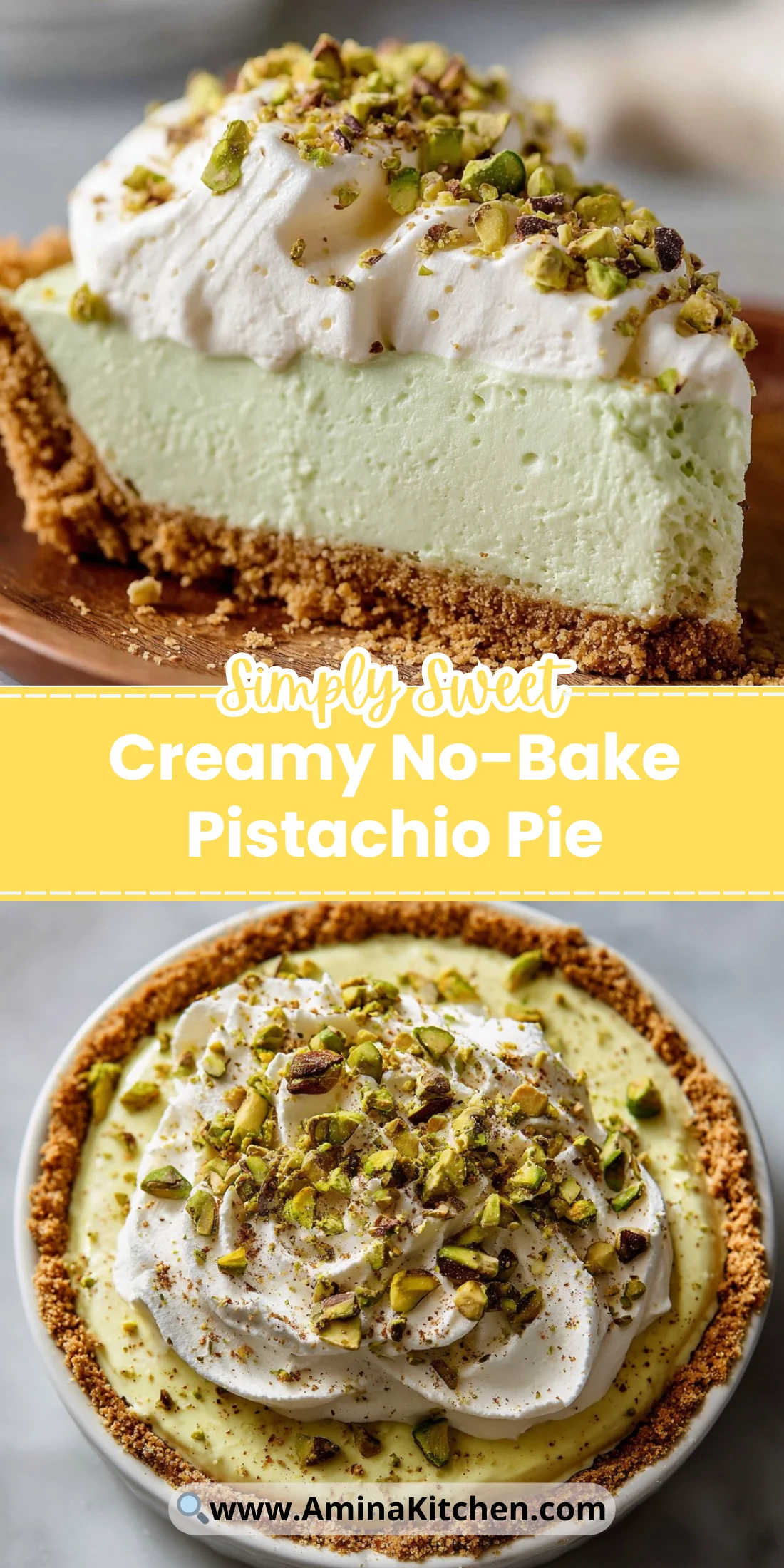 Creamy No-Bake Pistachio Pie
