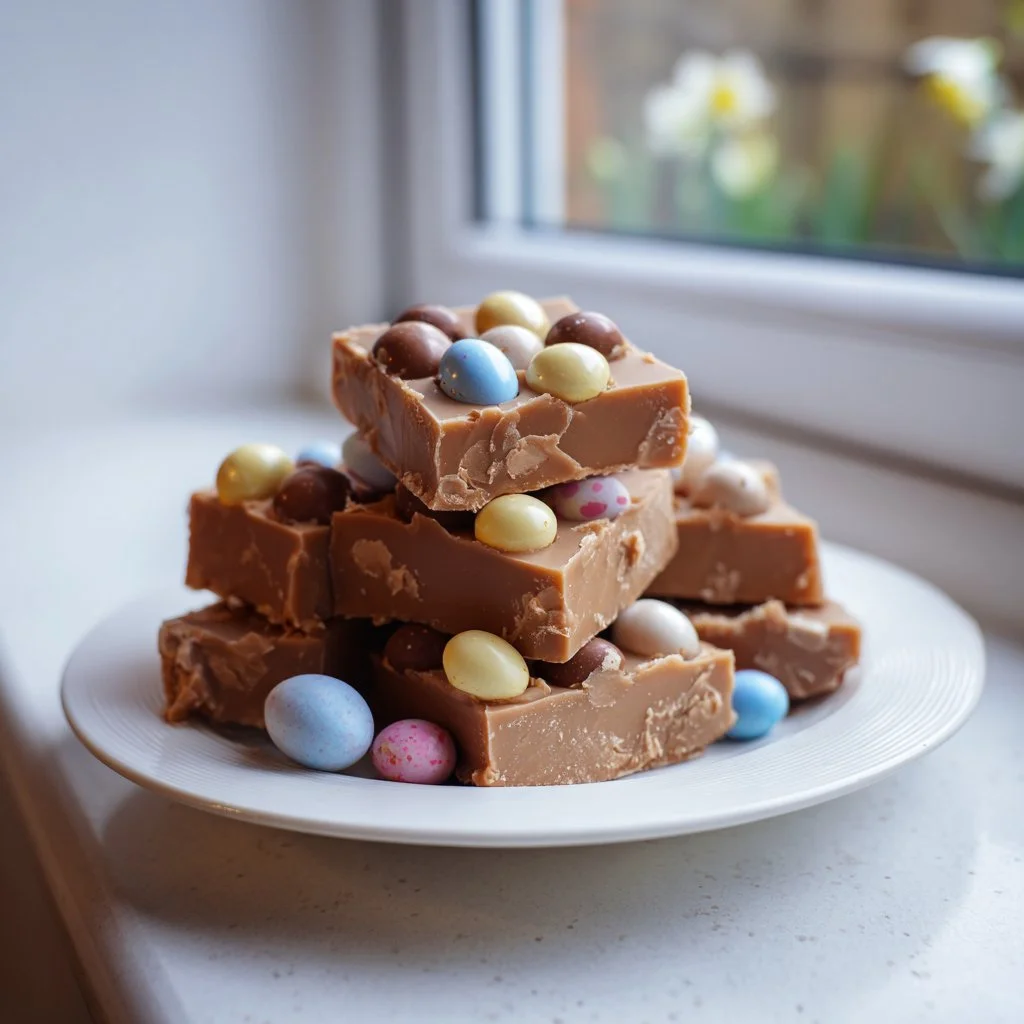 Creamy Slow Cooker Easter Fudge Recipe