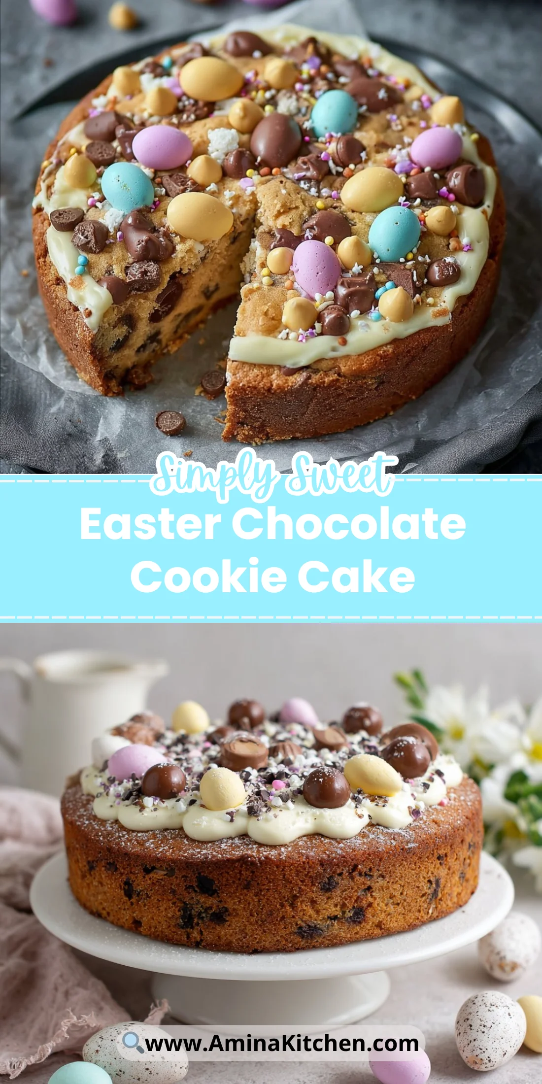 Easter Chocolate Cookie Cake