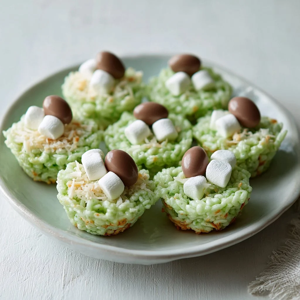 Easter Rice Krispies Nests
