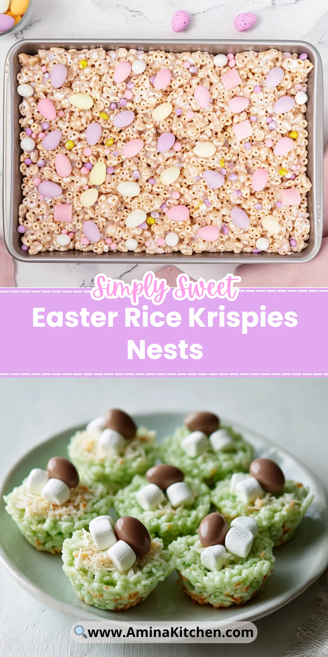 Easter Rice Krispies Nests