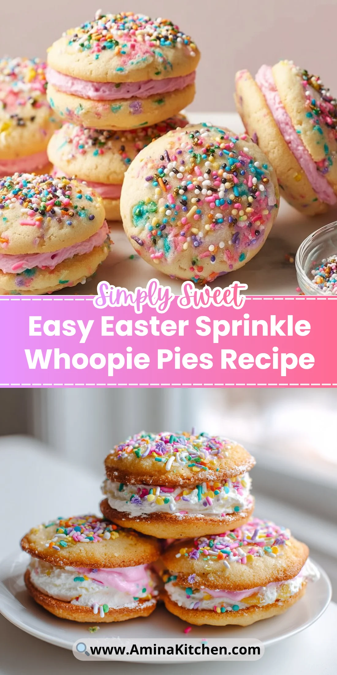 Easy Easter Sprinkle Whoopie Pies Recipe