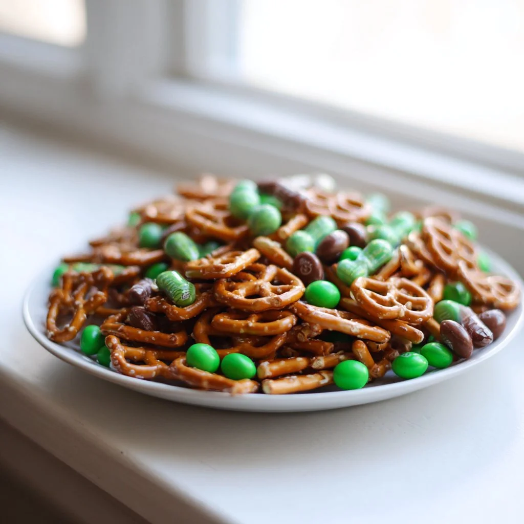 Easy Shamrock Pretzel Bites