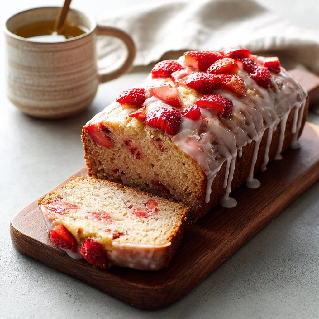 Glazed Strawberry Bread