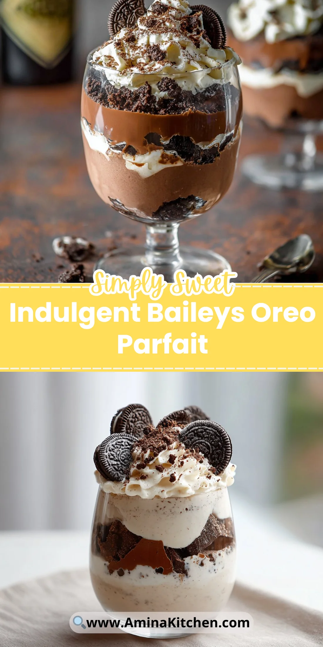 Indulgent Baileys Oreo Parfait