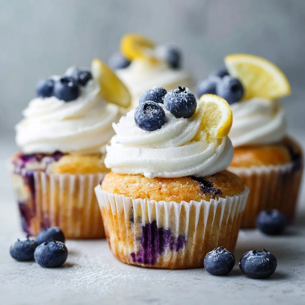 Lemon Blueberry Cupcakes