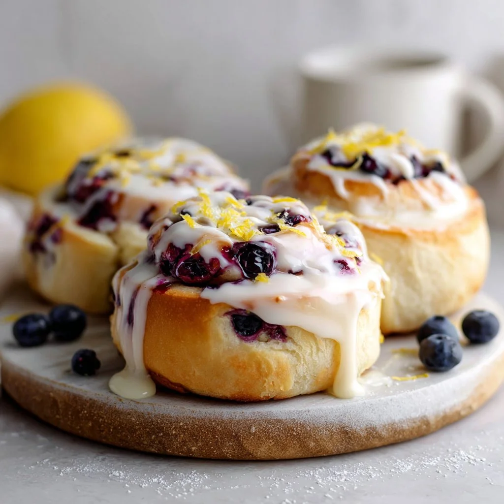 Lemon Blueberry Sweet Rolls