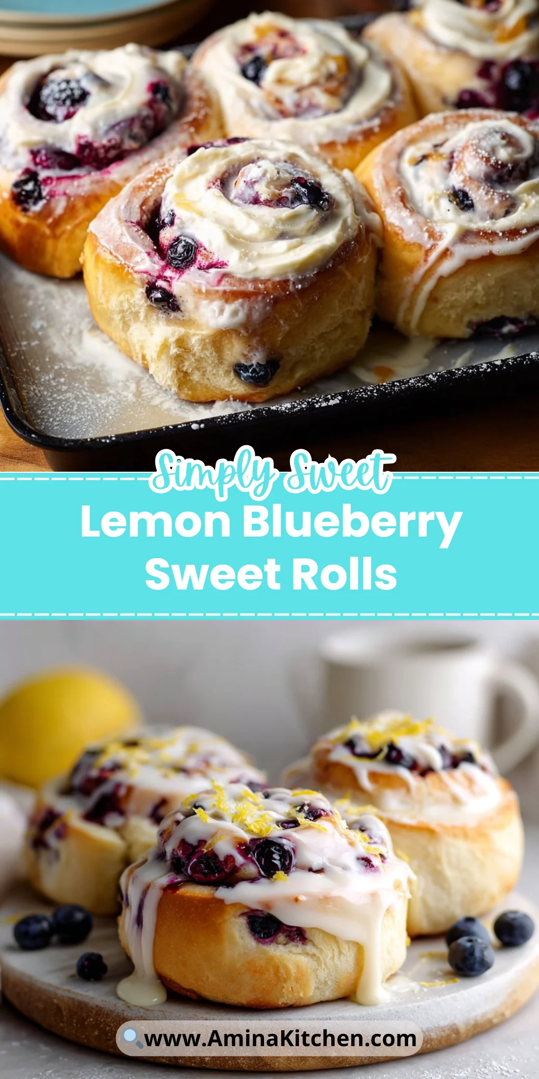 Lemon Blueberry Sweet Rolls