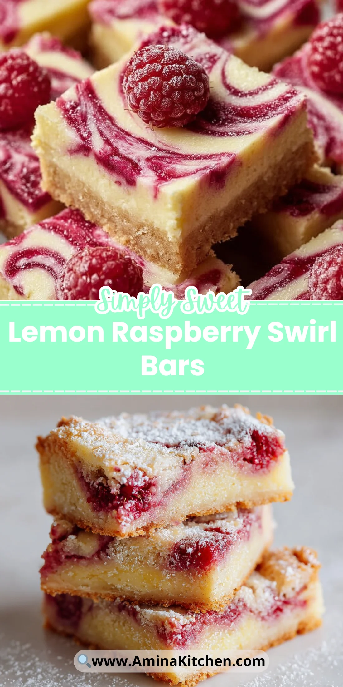 Lemon Raspberry Swirl Bars