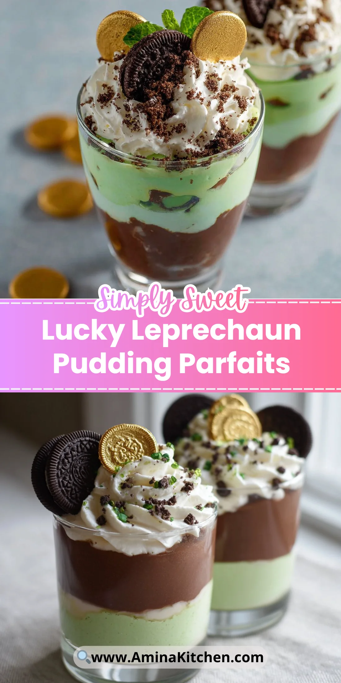Lucky Leprechaun Pudding Parfaits