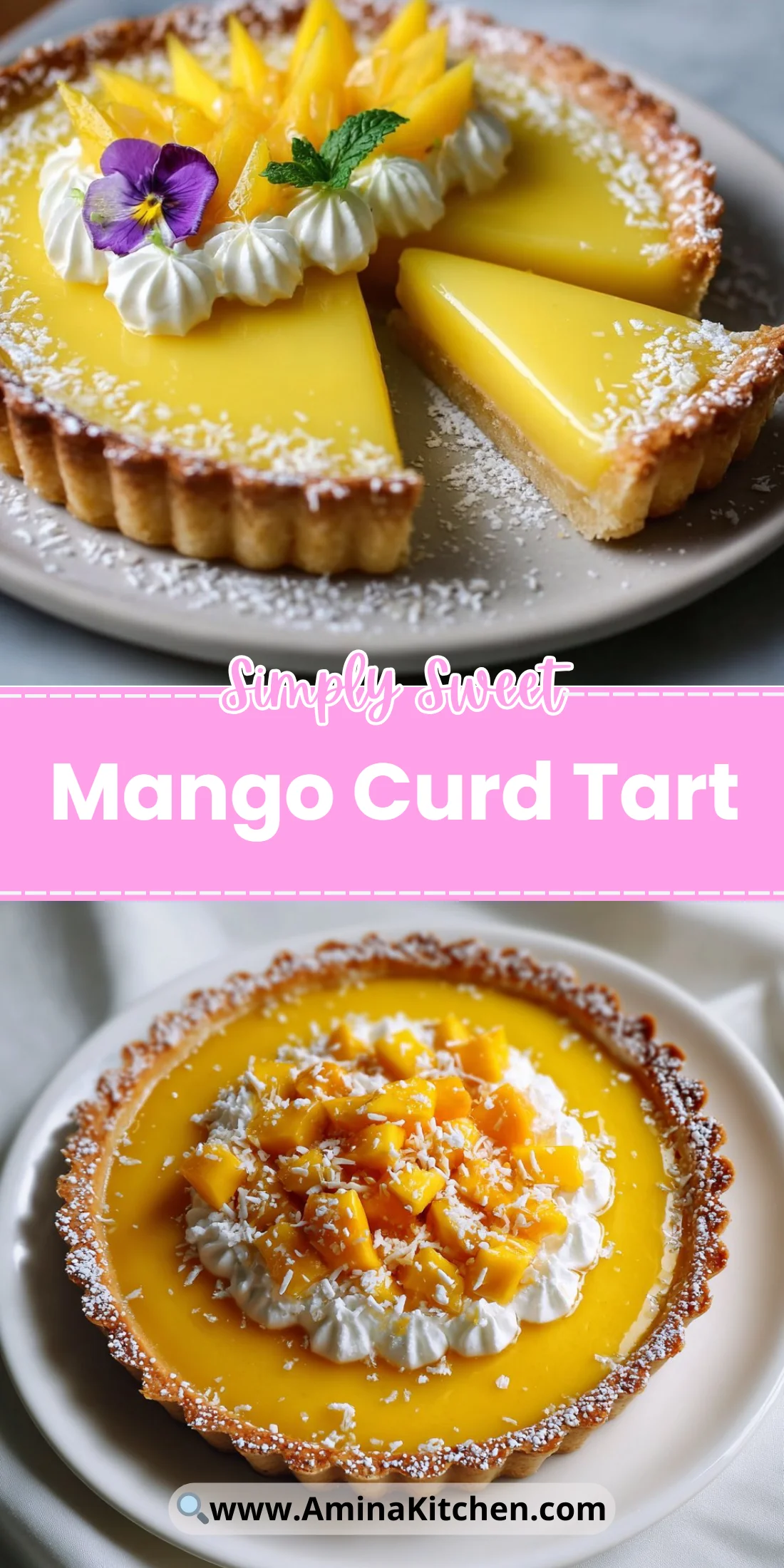 Mango Curd Tart