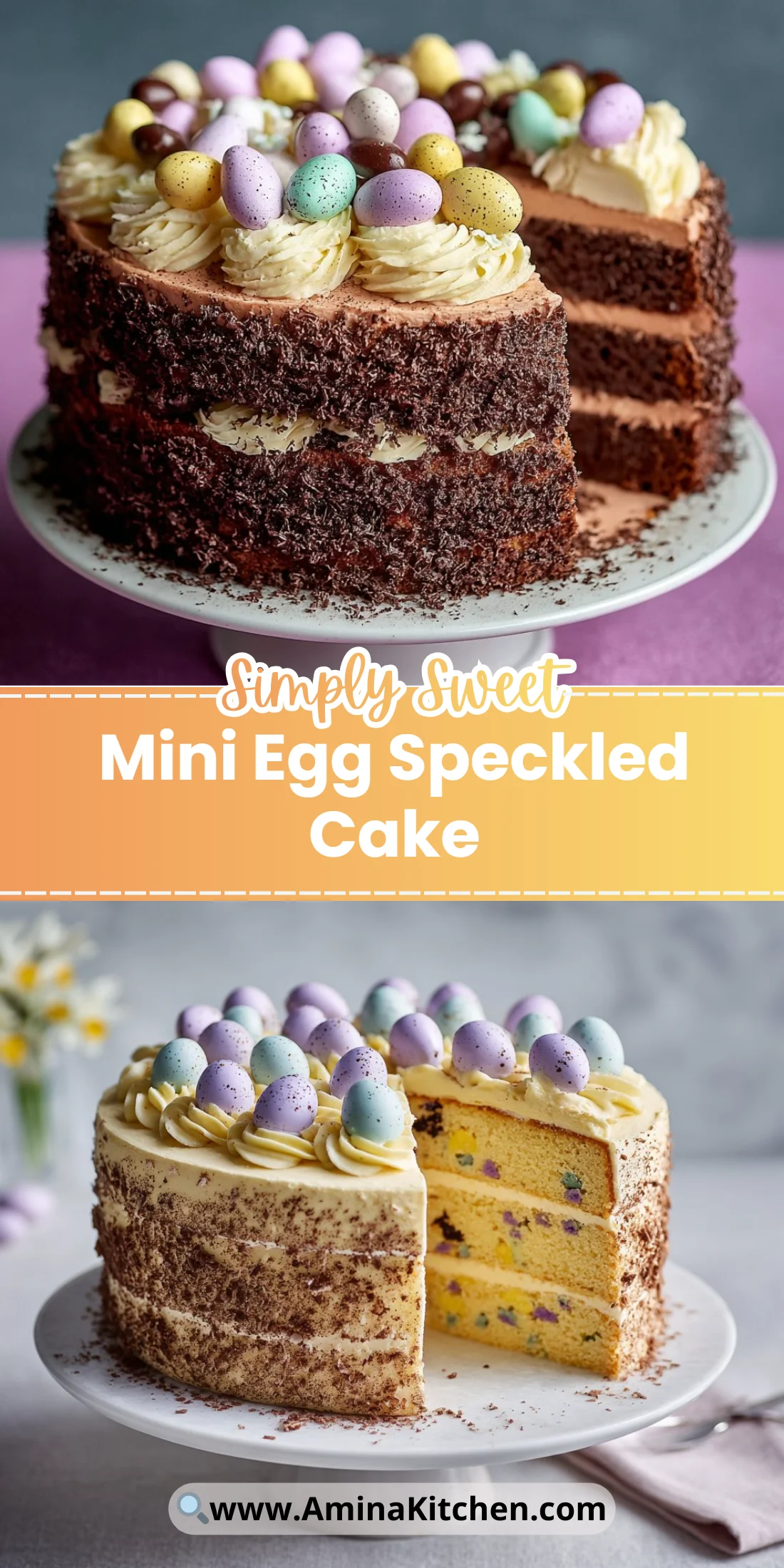 Mini Egg Speckled Cake