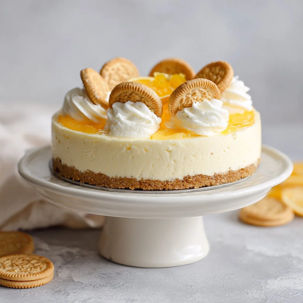 No-Bake Orange Creamsicle Cheesecake