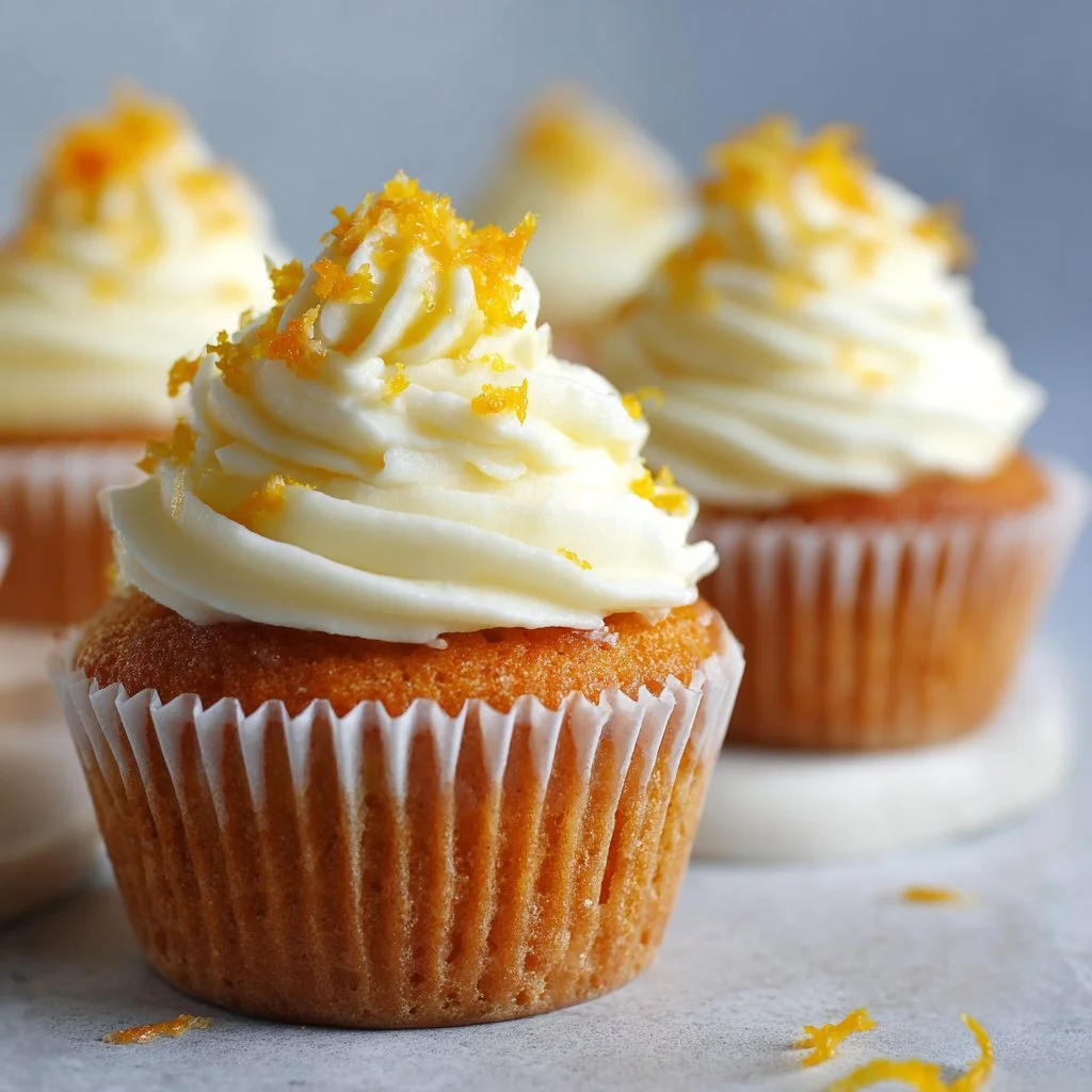 Orange Blossom Cupcakes