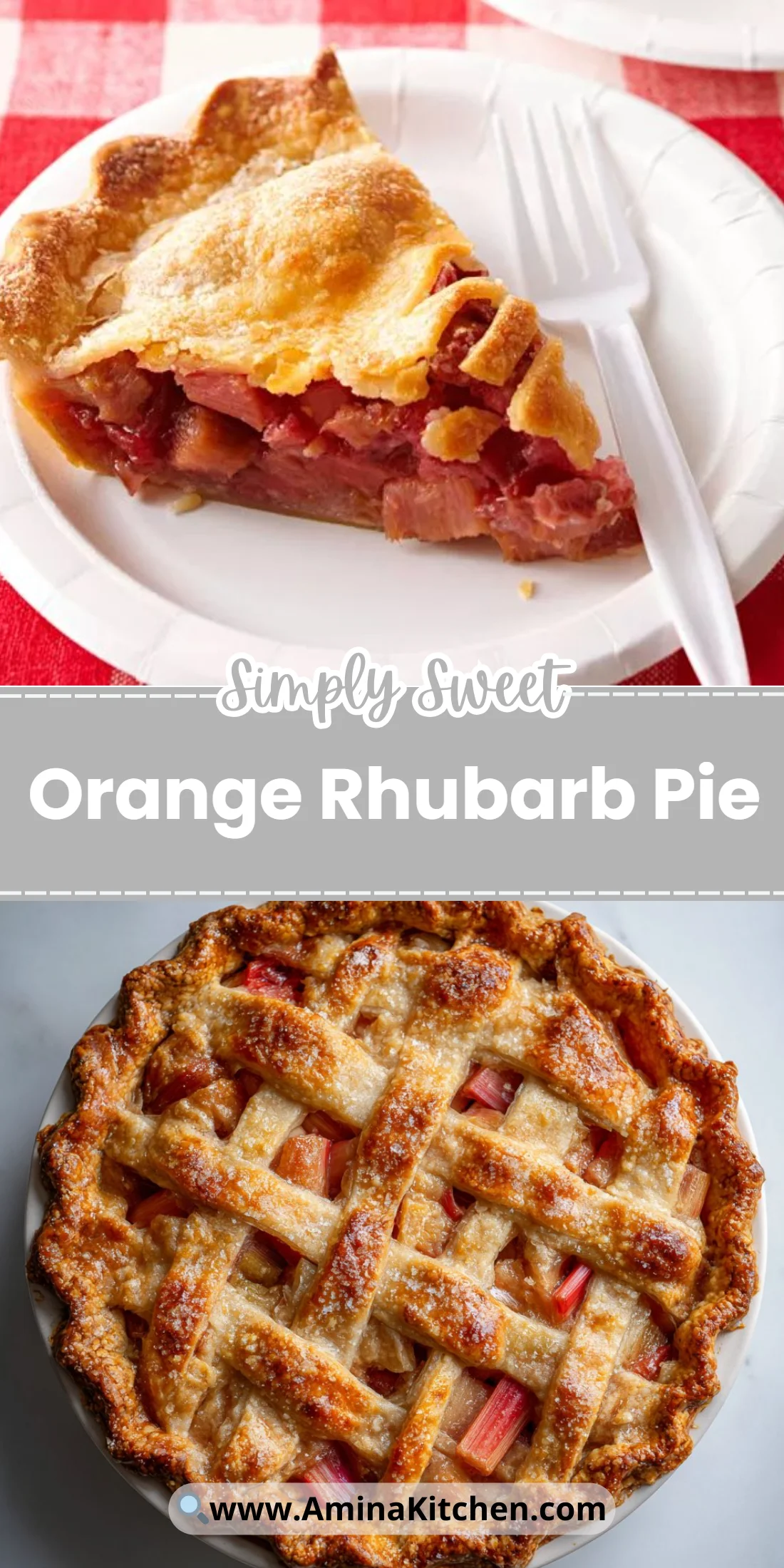 Orange Rhubarb Pie