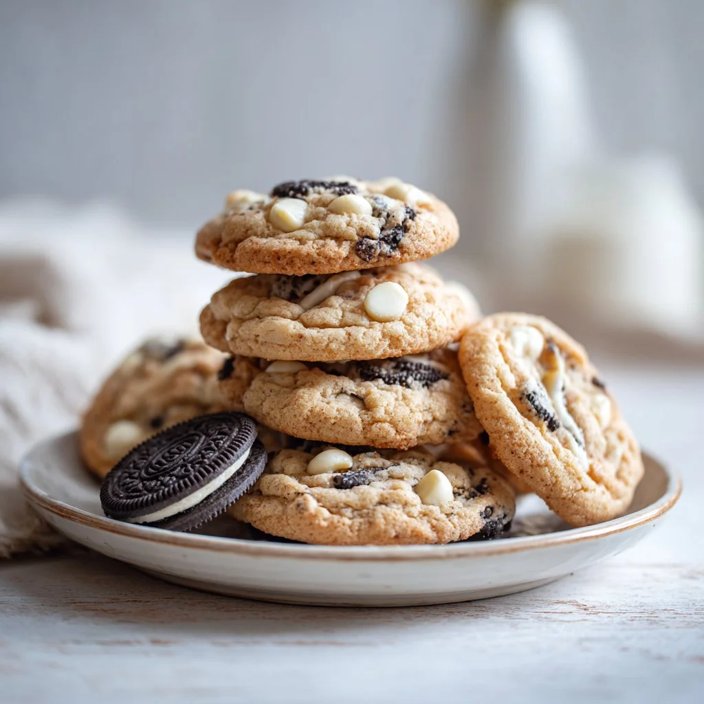 Oreo White Chocolate Chip Cookies