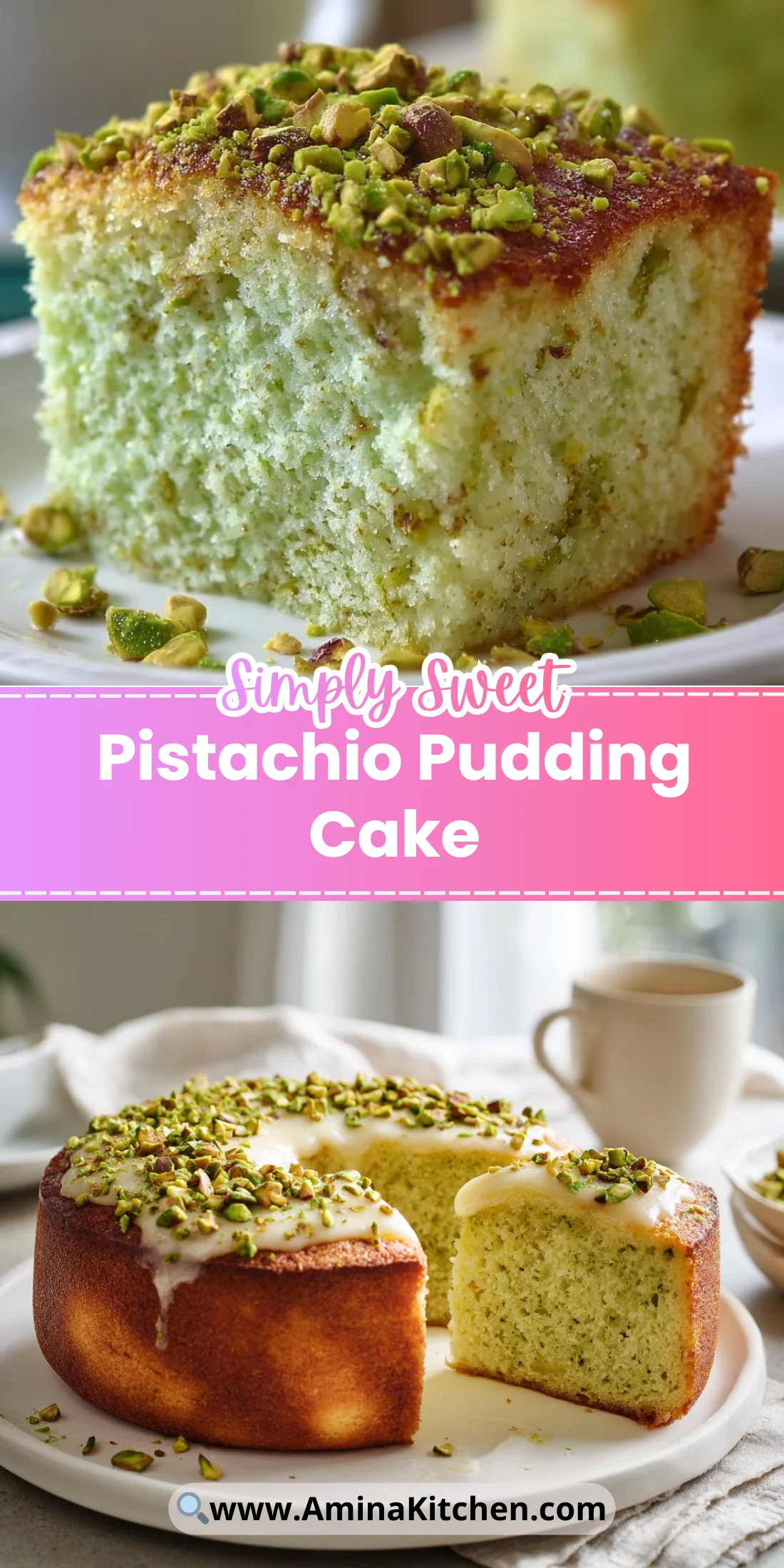 Pistachio Pudding Cake
