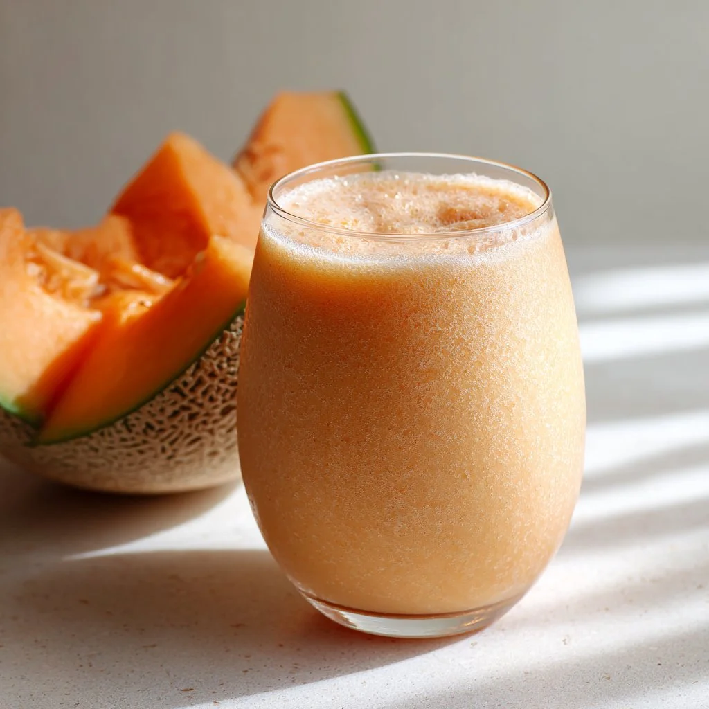 Refreshing 3-Ingredient Cantaloupe Smoothie