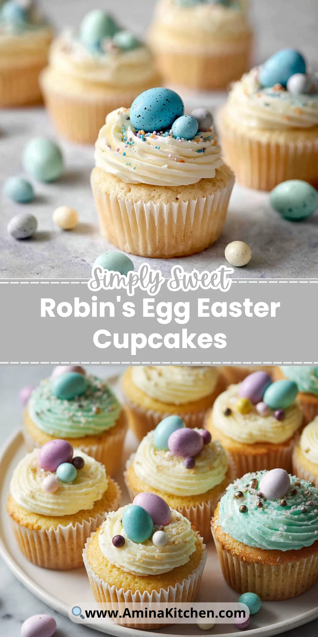 Robin's Egg Easter Cupcakes