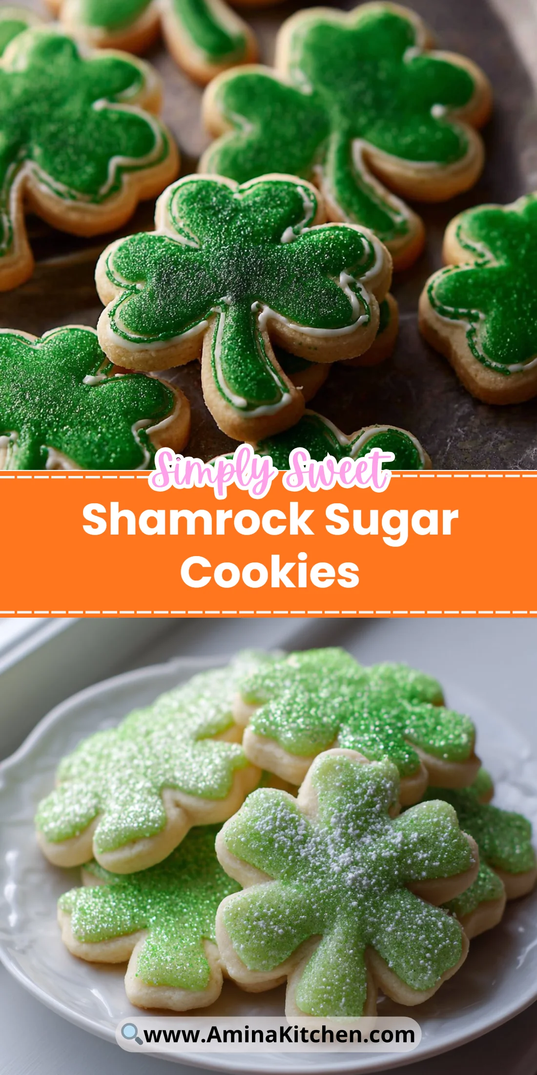 Shamrock Sugar Cookies