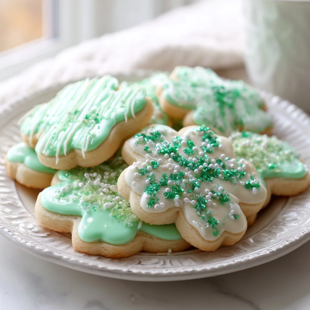 Soft and Festive St. Patrick's Day Sugar Cookies