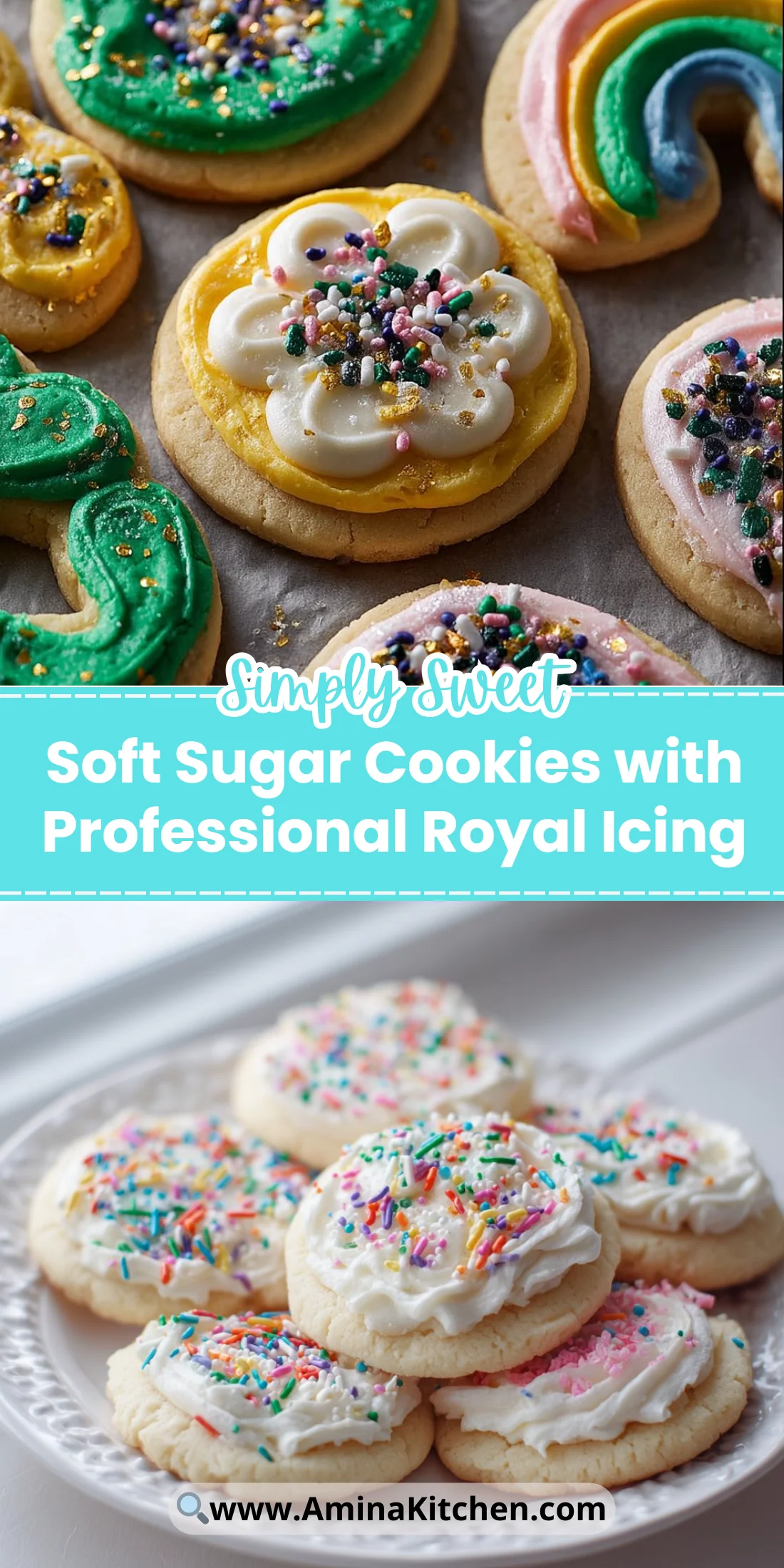 Soft Sugar Cookies with Professional Royal Icing