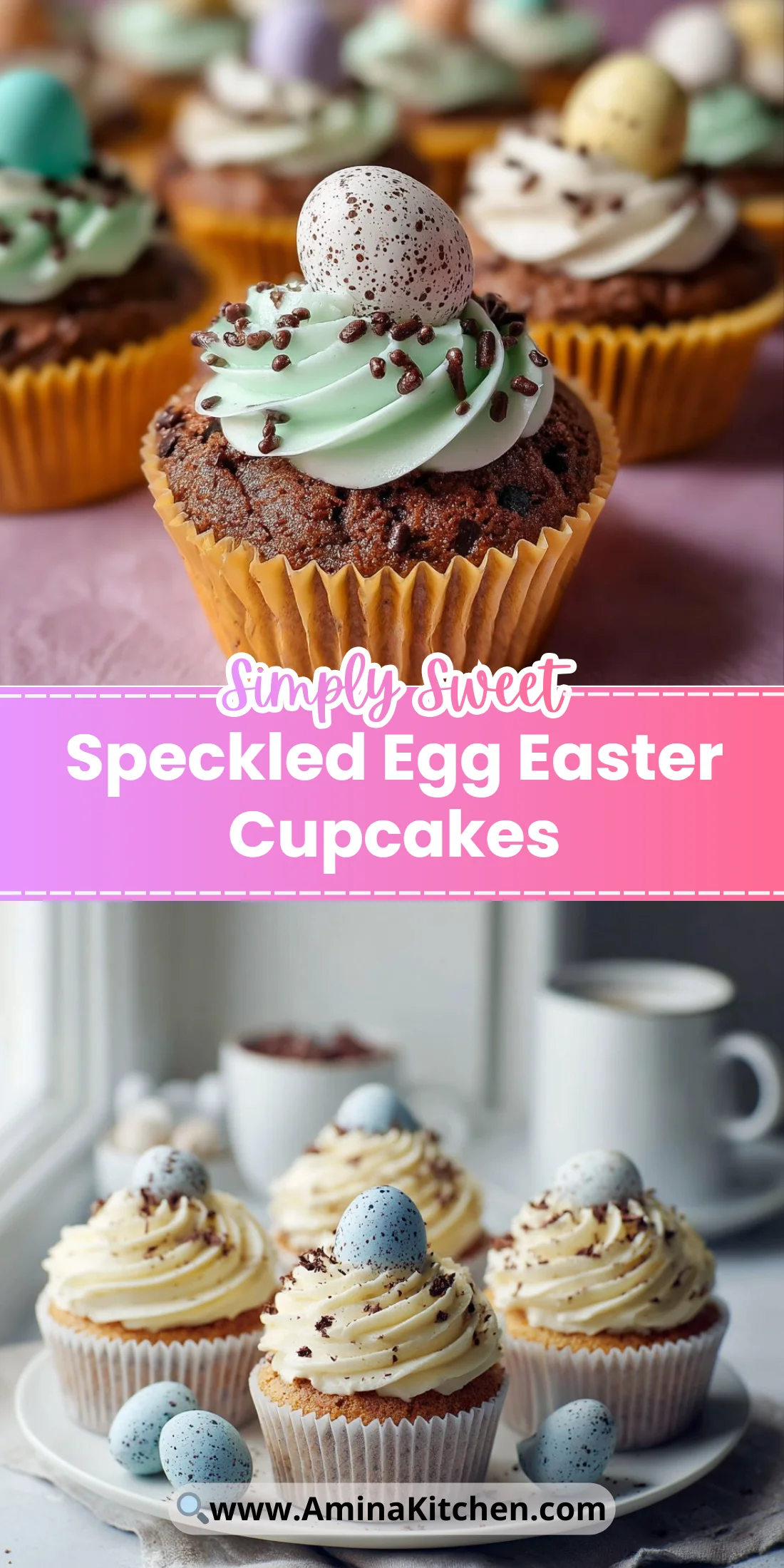 Speckled Egg Easter Cupcakes