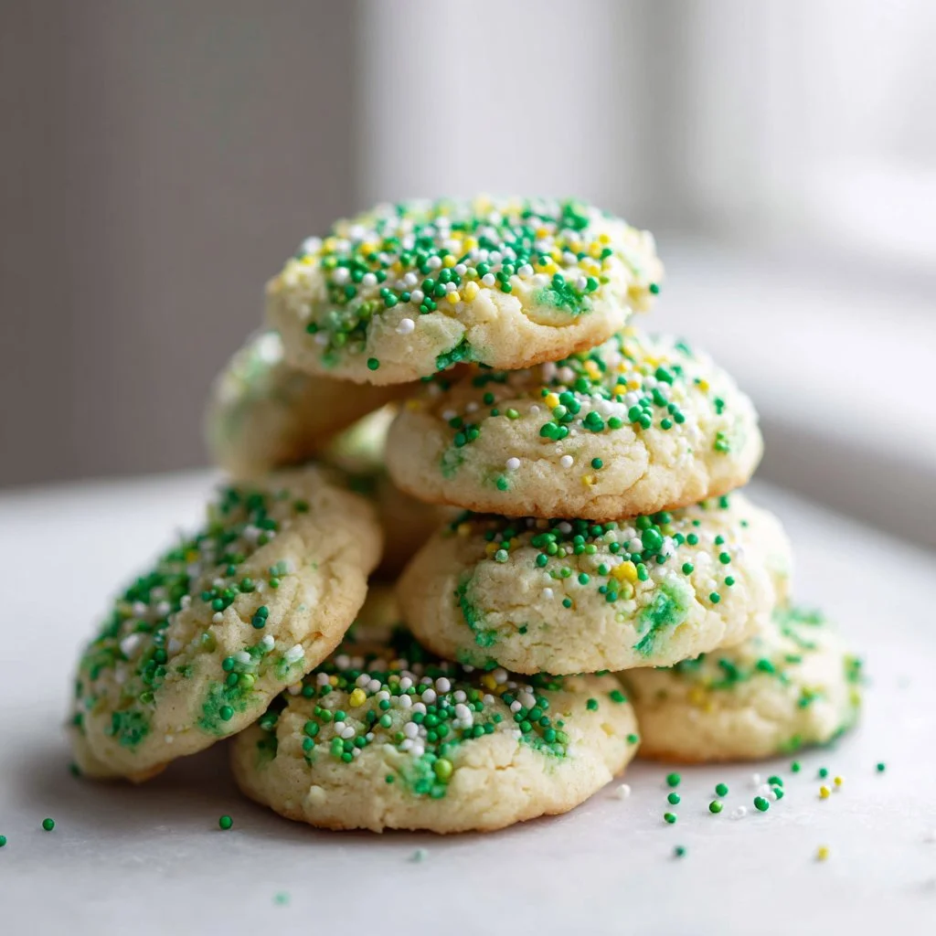 St. Patrick's Day Sprinkle Cookies