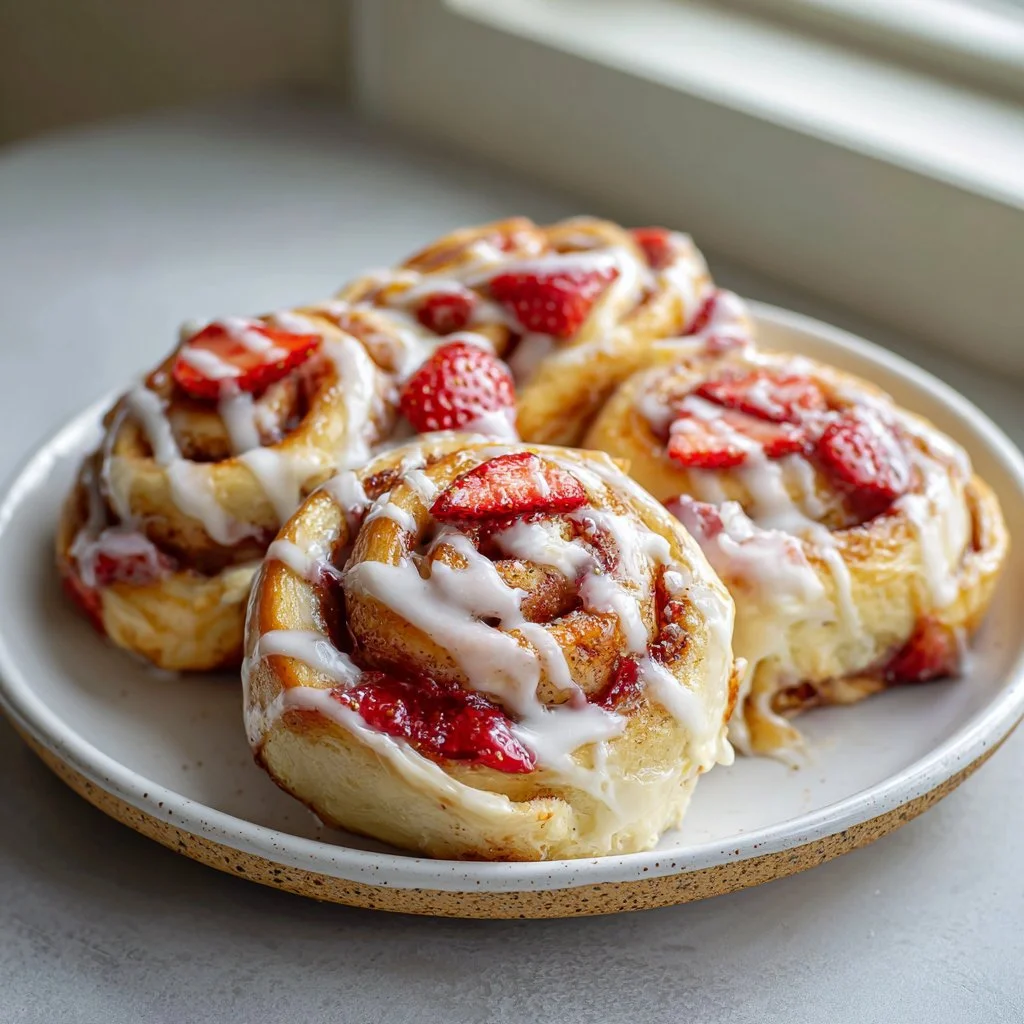Strawberry Cinnamon Rolls
