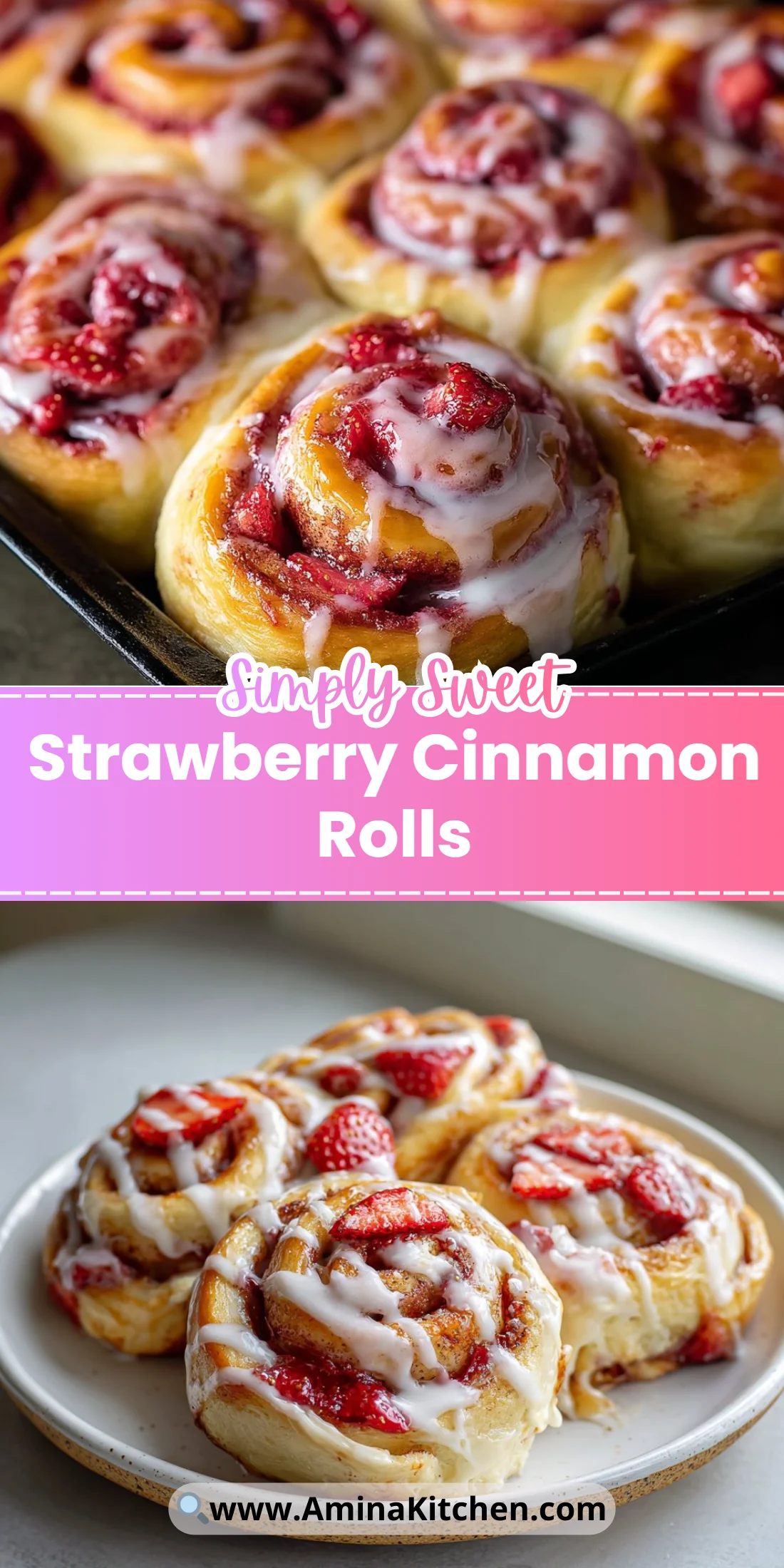 Strawberry Cinnamon Rolls