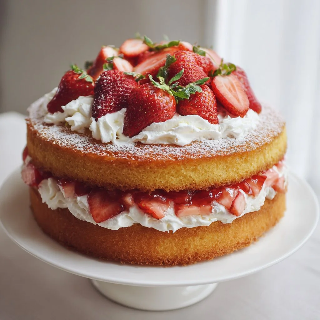 Strawberry Shortcake with Sponge Cake