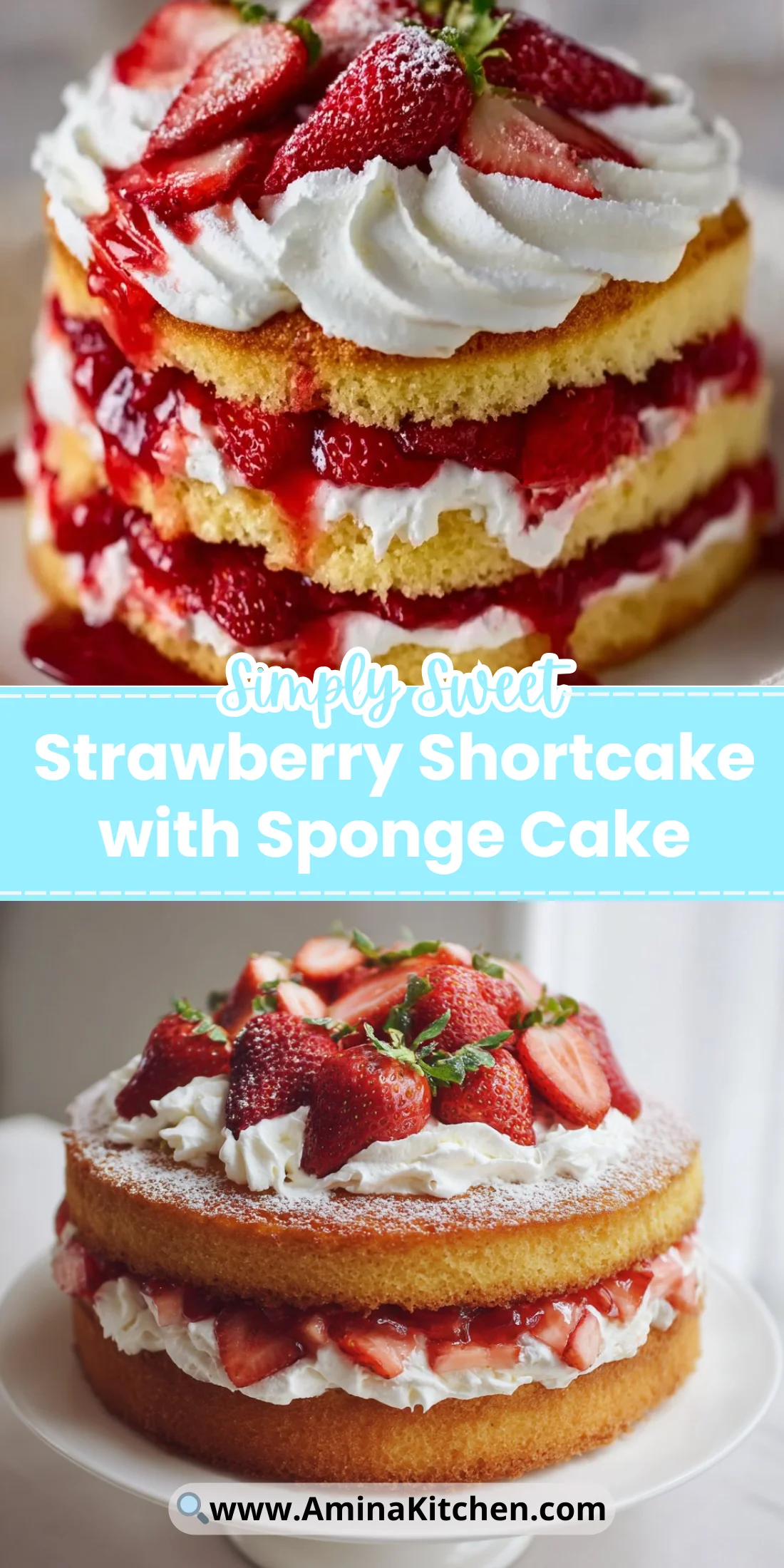 Strawberry Shortcake with Sponge Cake