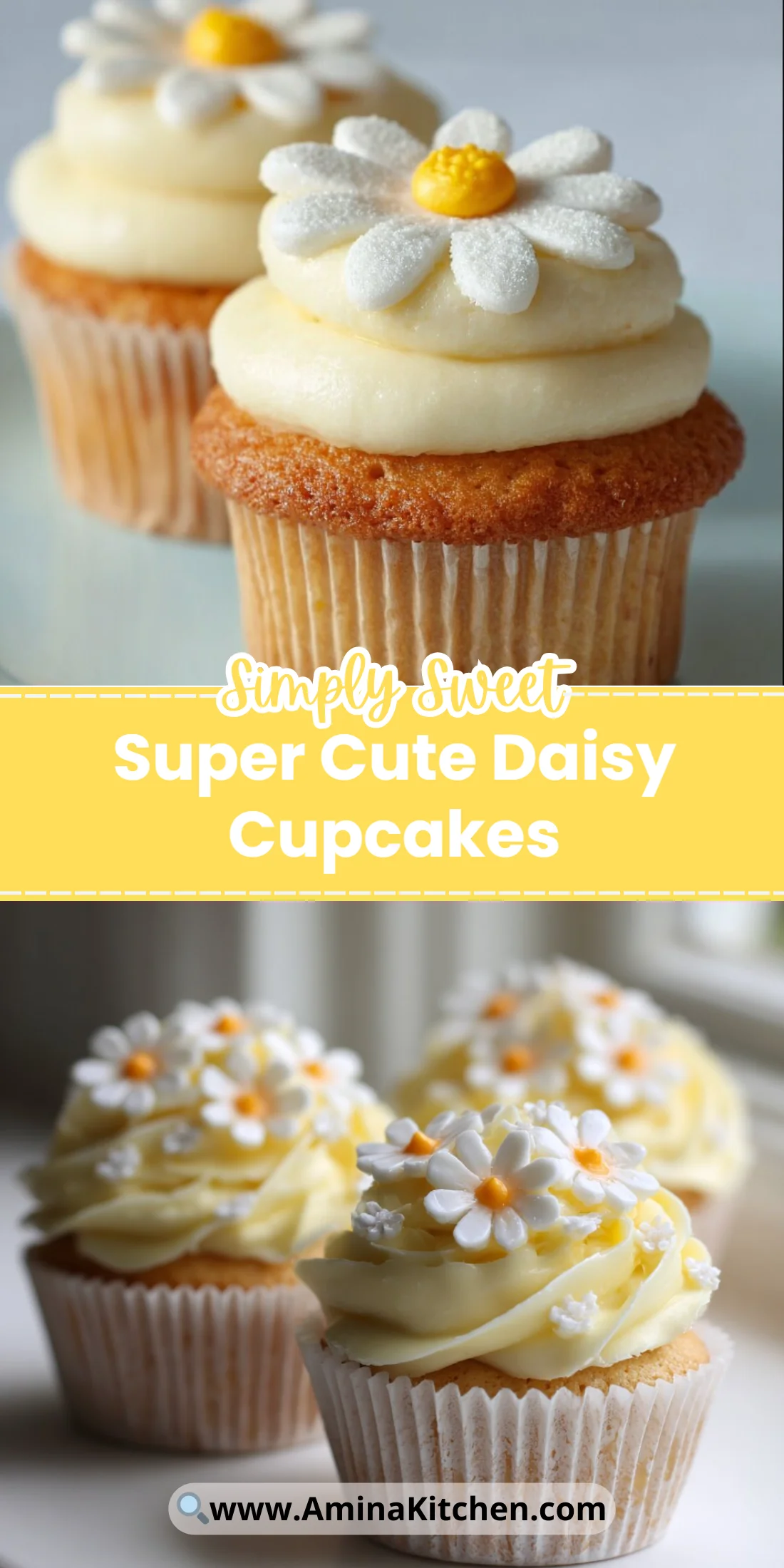 Super Cute Daisy Cupcakes