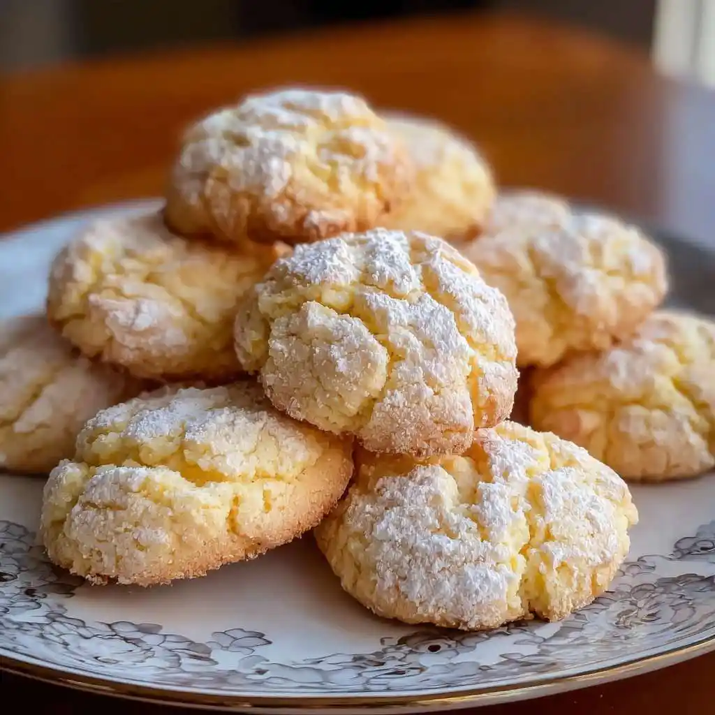 Plate of delicious homemade condensed milk cookies