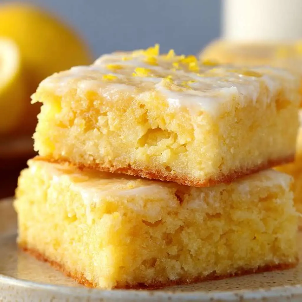Delicious lemon brownies with a chewy texture and vibrant lemon flavor