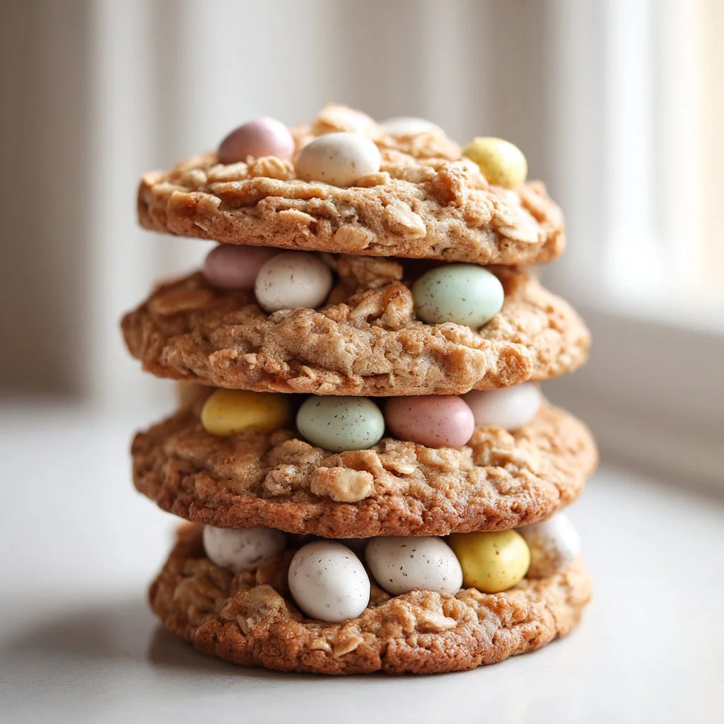 30-Minute Cadbury Egg Oatmeal Cookies