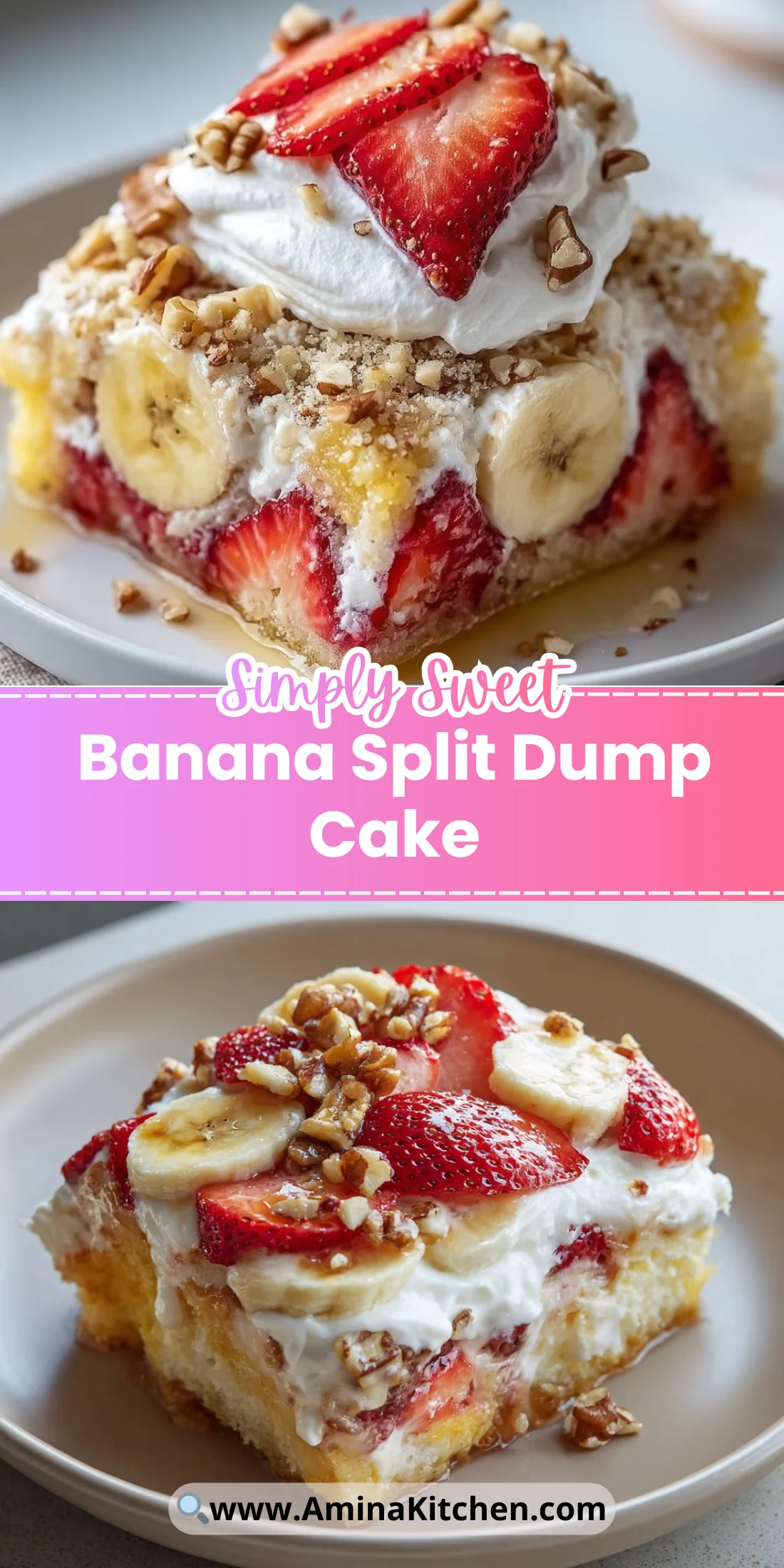 Banana Split Dump Cake
