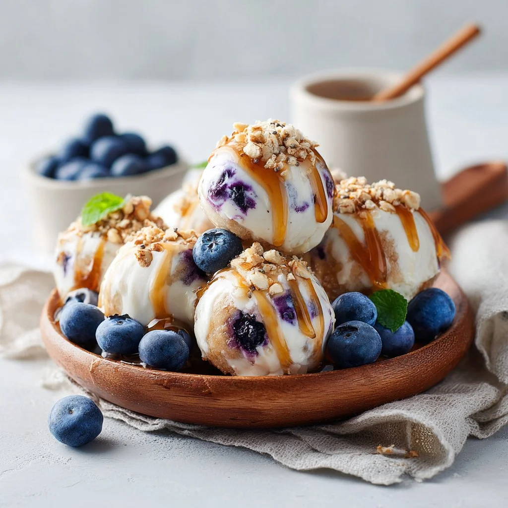 Blueberry Greek Yogurt Bites | Healthy Morning Bites Snack