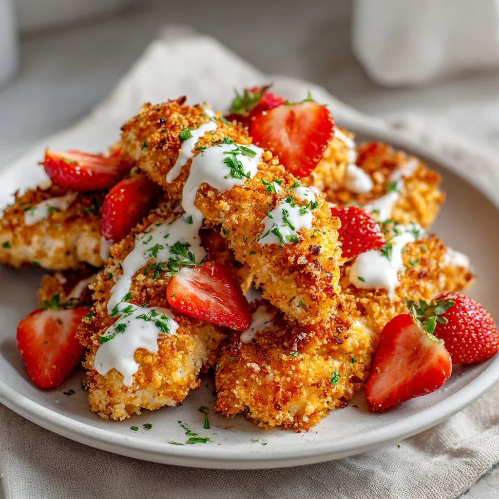 Cheesy Baked Chicken Tenders Recipe