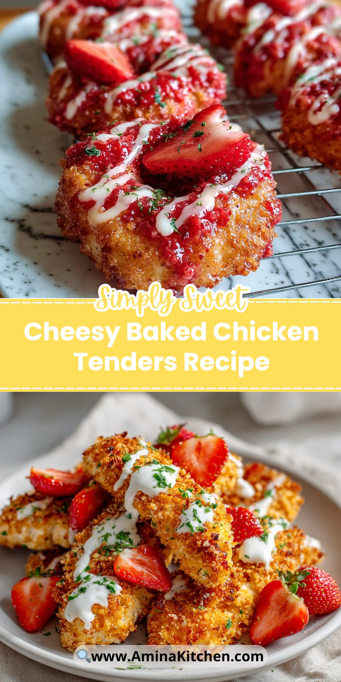 Cheesy Baked Chicken Tenders Recipe