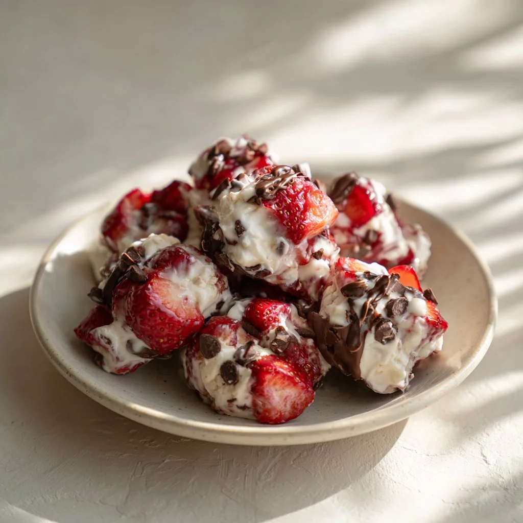 Chocolate Strawberry Yogurt Clusters