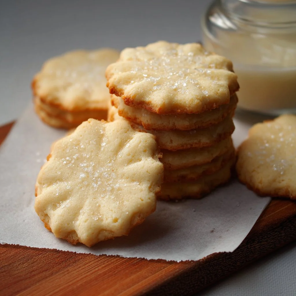 Delicious homemade condensed milk cookies on a plate